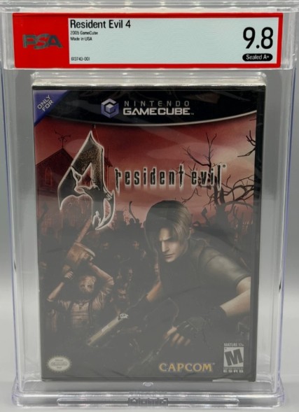 Resident Evil 4 Nintendo GameCube CAPCOM Black Label Sealed New PSA 9.8 A+